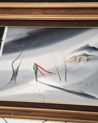 Quadro "L'uomo solo" di Umberto Verdirosi