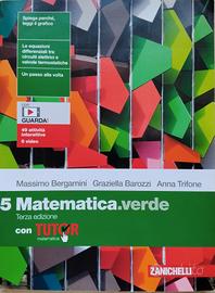 libro Matematica verde 5 9788808122506