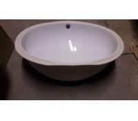 Lavabo  incasso ovale sottopiano bianco