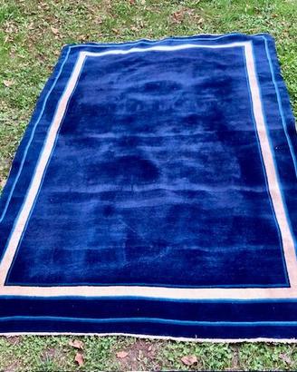 Tappeto tibetano blu 2,44 x 1,53