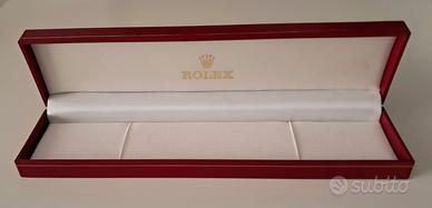 Rolex scatola in pelle rossa originale 
