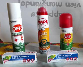 Kit anti zanzare. Off! Vape Derm Autan & Gex.