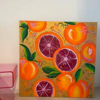 Quadro moderno Pop Art “Aranciata” 100x100