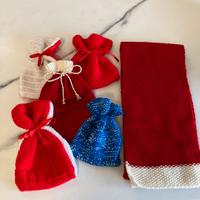 Sacchetti di lana per  regali di natale