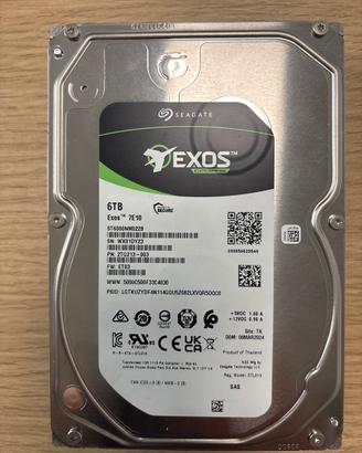 2 Dischi 6TB Seagate Exos SAS