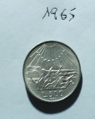 Lira 500 in Argento del 1961 ,1965,1967