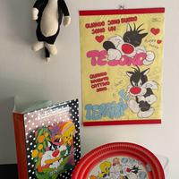 Gatto Silvestro, Looney Tunes, 4 Pezzi, Vintage