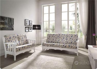 Divano due posti in legno massello