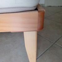 Letto con doghe e materasso 