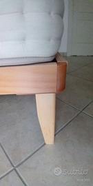 Letto con doghe e materasso 