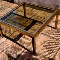 Anni'70 - Tavolino Ottone E Acciaio