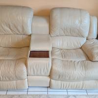 Divani 3 posti + 2 posti pelle / reclinabili 