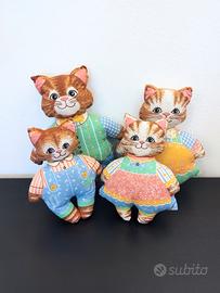 Vintage peluche gatti