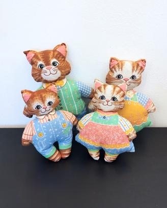 Vintage peluche gatti