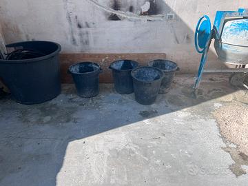 Mastello lt 40 vaso giardino secchio edile