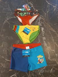 Costumi bagno bimbo set 3 pz tg. 7/8 anni Nuovi