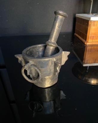 Mortaio in bronzo ottone