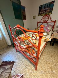 Letto in ferro lavorato