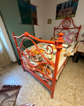 Letto in ferro lavorato