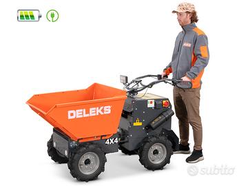 Motocarriola elettrica 4x4 mini dumper