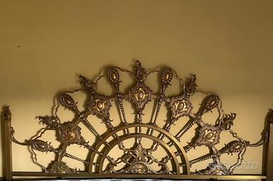 letto in ferro battuto in bronzo
