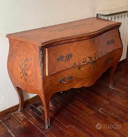 Comò cassettiera camera da letto Luigi XV modeno