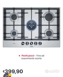 Piano cottura BOSCH 5 fuochi