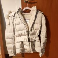 Giacca piumino con pelliccia Zara tg. S