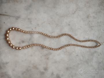Collana artigianale dorata come nuova