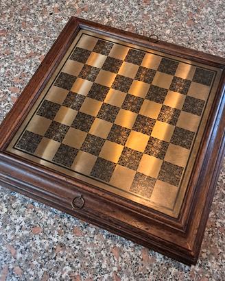 SCACCHIERA IN LEGNO  DA COLLEZIONE