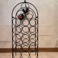 Portabottiglie in ferro battuto 