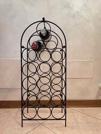 Portabottiglie in ferro battuto 