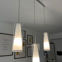 Lampadario EGLO Pinto 3 luci - Vetro bianco