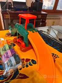 Pista Scivolo Dinosauri Gioco Montessori 1-2 Anni