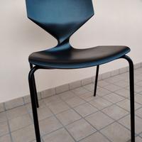 set 4 sedie moderne in pelle