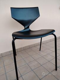 set 4 sedie moderne in pelle