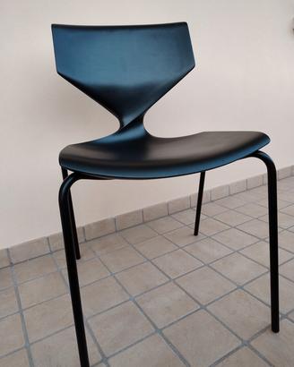 set 4 sedie moderne in pelle