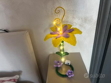 lampada di rapunzel fatta a mano