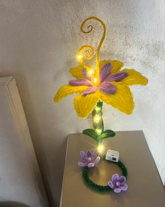 lampada di rapunzel fatta a mano
