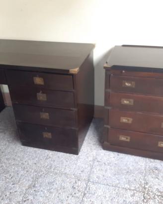 Scrivania e cassettiera vecchia marina anni 70
