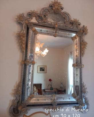 Specchio in vetro di murano