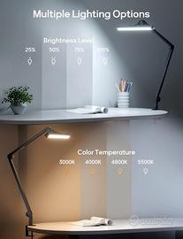 MEDIACOUS Lampada di design LED da scrivania touch