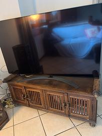mobile porta tv in legno stile etnico