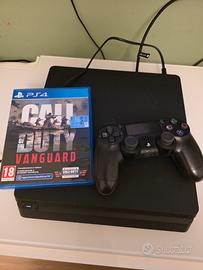 playstation 4 slim 500gb + joystick + gioco + cavi