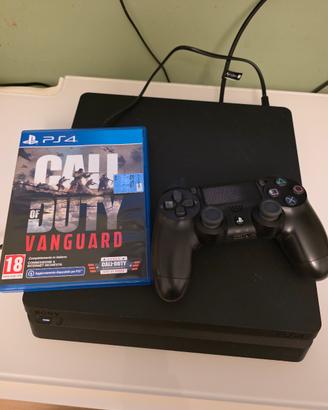 playstation 4 slim 500gb + joystick + gioco + cavi