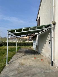 Gazebo spiovente in ferro ZINCATO