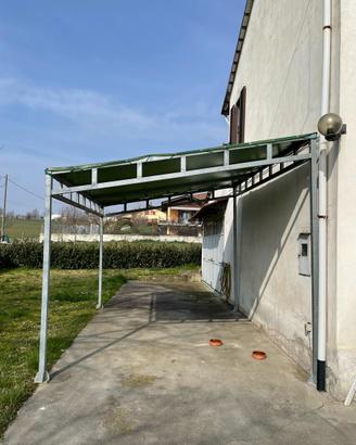 Gazebo spiovente in ferro ZINCATO