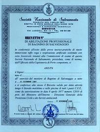 Bagnino con brevetto