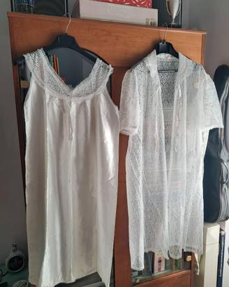  Set notte vestaglia e camicia da notte vintage an