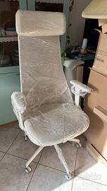 Sedia ufficio scrivania IKEA JÄRVFJÄLLET bianca